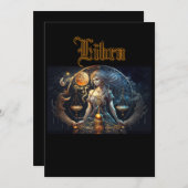 Libra Einladung (Vorne/Hinten)