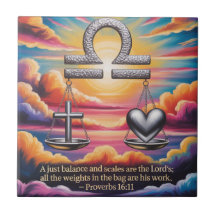 Libra Faith and Liebe Keramik Tile