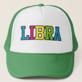 Libra farbenfroher Trucker-Hut Truckerkappe (Vorderseite)