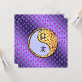 Libra & Fire Boar Karte (Vorderseite/Rückseite Beispiel)