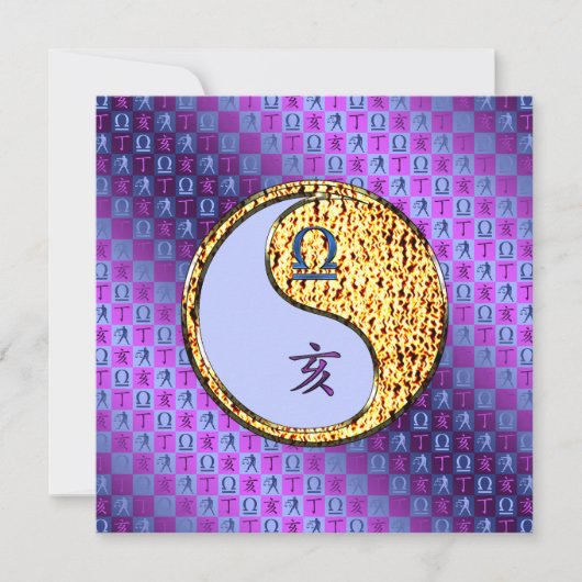 Libra & Fire Boar Karte (Vorderseite)