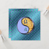 Libra & Fire Dog Karte (Vorderseite/Rückseite Beispiel)