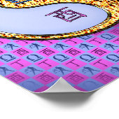 Libra & Fire Rooster Poster (Ecke)