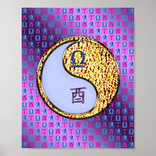 Libra & Fire Rooster Poster (Vorne)