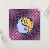 Libra & Fire Tiger Karte (Vorderseite/Rückseite Beispiel)