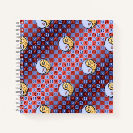 Libra & Fire Tiger Notizblock (Vorderseite)