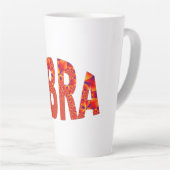 Libra - Firey Orange Yellow Blue Milchtasse (Rechte Ecke)
