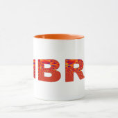 Libra - Firey Orange Yellow Blue Tasse (Zentrum)
