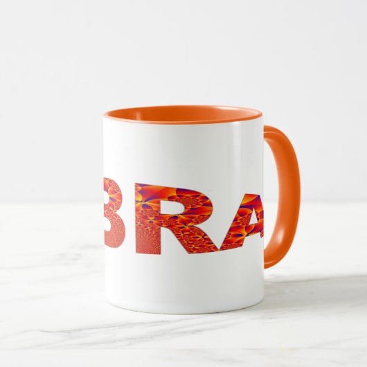 Libra - Firey Orange Yellow Blue Tasse (VorderseiteRechts)