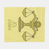Libra Fleece Blanket (Vorderseite (Horizontal))