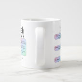 Libra Flowchart Funny Zodiac Spaß Jumbo-Tasse (Rückseite)
