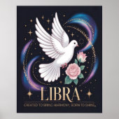Libra Geboren bis glänzendes Poster (Vorne)