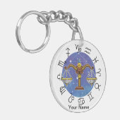 Libra -Gemin ZodiacAcrylic Keychain Schlüsselanhänger (Vorderseite links)
