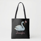 Libra-Geschenk: Swan-Symbol-Tote-Tasche Tasche (Vorderseite)