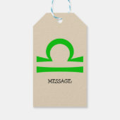 Libra Geschenkanhänger (Rückseite)