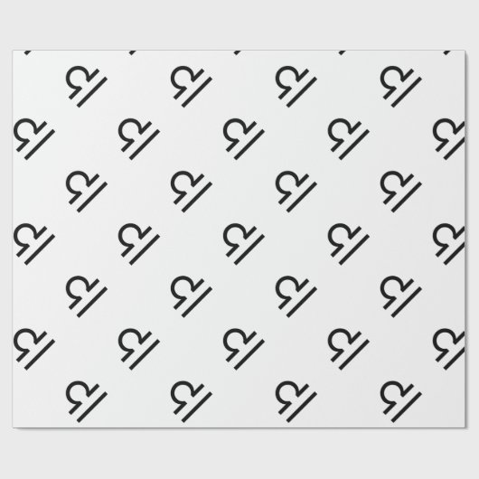 Libra Geschenkpapier (Flach)