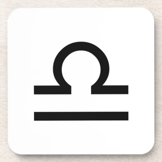 Libra Getränkeuntersetzer (Vorderseite)