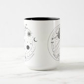 Libra Girl 15oz Black Rim Tasse (Zentrum)