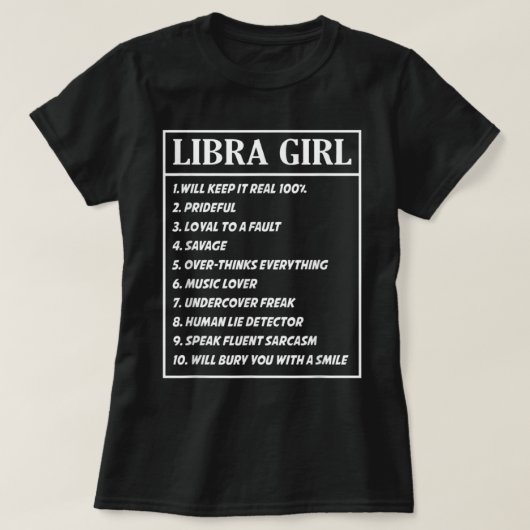 Libra Girl for Women T-Shirt (Design vorne)