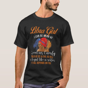 Libra Girl Geburtstag Zodiac Sign Horoskop Astrolo T-Shirt