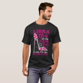 Libra Girl wie ein Boss in der Kontrolle Diamantsc T-Shirt (Vorne ganz)