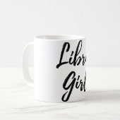 Libra Girl Zodiac Astrologisches Schildhoroskop Bi Kaffeetasse (Vorderseite Links)