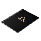 LIBRA Gold September Geburtstagsastrologie Notizblock (Linke Seite)