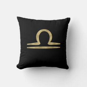 LIBRA Gold September Oktober Geburtstagsastrologie Kissen