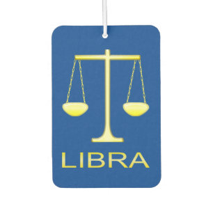Libra Golden Scales Sign Autolufterfrischer
