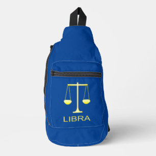Libra Golden Scales Sign Crossbody Bag