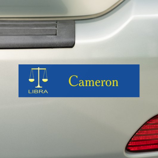 Libra Golden Scales Sign Custom Autoaufkleber (Auf Auto)