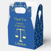 Libra Golden Scales Sign Custom Geschenkschachtel (Geöffnet)