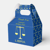 Libra Golden Scales Sign Custom Geschenkschachtel (Vorderseite)