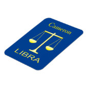 Libra Golden Scales Sign Custom Magnet (Linke Seite)