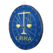 Libra Golden Scales Sign Dartscheibe (Vorderseite rechts)