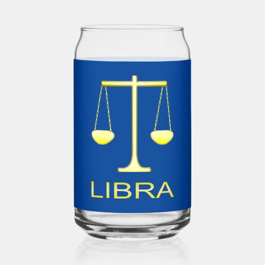 Libra Golden Scales Sign Dosenglas (Vorderseite)