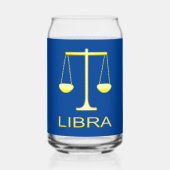 Libra Golden Scales Sign Dosenglas (Rückseite)