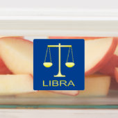 Libra Golden Scales Sign Etiketten (Befestigt)