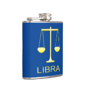 Libra Golden Scales Sign Flachmann (Rechts)