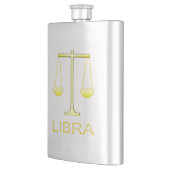 Libra Golden Scales Sign Flachmann (Links)