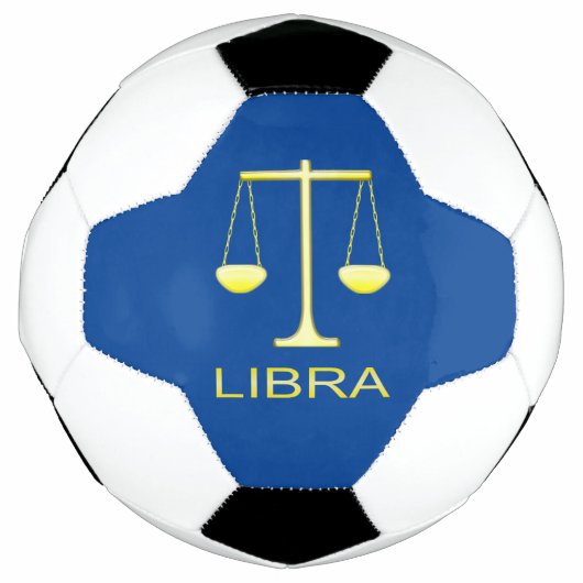 Libra Golden Scales Sign Fußball (Vorderseite)