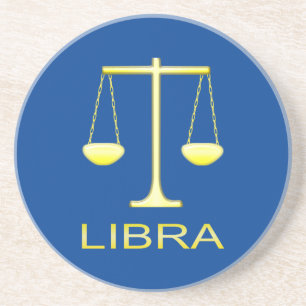 Libra Golden Scales Sign Getränkeuntersetzer