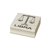 Libra Golden Scales Sign Gummistempel (Stempel)
