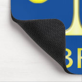 Libra Golden Scales Sign Mousepad (Ecke)