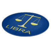 Libra Golden Scales Sign Schneidebrett (Ecke)