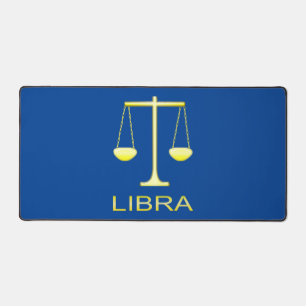 Libra Golden Scales Sign Schreibtischunterlage
