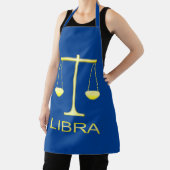 Libra Golden Scales Sign Schürze (InSitu)