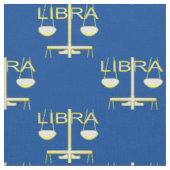 Libra Golden Scales Sign Stoff (Nahaufnahme)