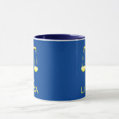 Libra Golden Scales Sign Tasse (Zentrum)