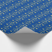 Libra Golden Scales Star Signa Gemustert Geschenkpapier (Ecke)